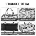 thumbnail image 4 of Large Capacity Tote Bag,Pioneer Flower Floral Print Pattern Handbag Fashion Luxury Tote Bag,15.7"x13"x 5.1" Inches,Laptop Compatible, 4 of 6