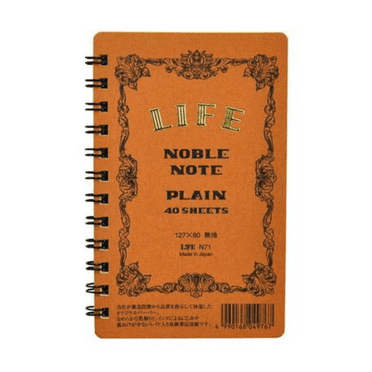 Life Noble Note Plain Mini Ring Notebook: 3 in. x 5 in. (Brown Cover, Blank Pages)
