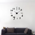 thumbnail image 4 of Sentmoon Window Stickers Window Clings Frameless Large DIY Wall Mute Clock Frameless Mirror Wall Clock for Living Room Home Office Decoration Stickers, 4 of 5