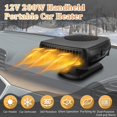 thumbnail image 3 of 12V 200W Car Heater, Portable Car Fan Heater 12 Volt Car Fan Heater Defogger Timer Switch Windshield Heater for Camping RV Car, 3 of 5
