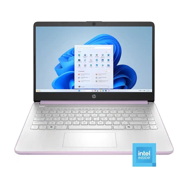 Laptop HP 14" Intel Pentium N150 4gb Ram 128gb Ufs Morado