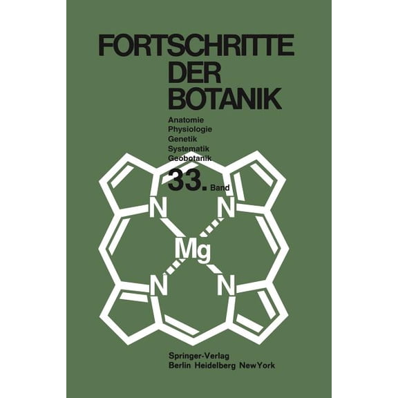Progress in Botany Fortschritte Der Botanik, Book 33, (Paperback)