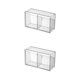 thumbnail image 4 of Bewildely Caja organizadora montada en la pared para almacenamiento diario Suministros de baño de fácil acceso Caja de almacenamiento para transparente 17.3*10.3*6.6 cm 2Conjunto, 4 of 6