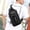 Black, variant on Anti Theft Sling Crossbody Backpack Shoulder Bag for Men,Lightweight One Strap Motorcycle Back Pack Sling Bag Backpack for Hiking Walking Biking Travel Cycling with USB Charger Port(Khaki)