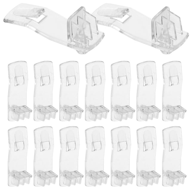 Shisuyan 30Pcs Clear Plastic Shelf Support Pegs Transparent Locking Shelf Pins for Kitchen Cabinet Bookcase Furniture