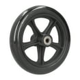 thumbnail image 1 of Wchiuoe Roue Roulante, Remplacement de Roue de Fauteuil Roulant 16cm Accessoire de Roulette en PU avec Roulement à Billes Noir, Remplacement de Roue de Fauteuil Roulant, 1 of 8