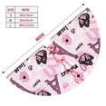 thumbnail image 3 of Rateoe Eiffel Tower and Butterflies Print Christmas Tree Skirt 48" for Xmas Holiday New Year Party Circle Tree Mat Ornaments Decoration, 3 of 7