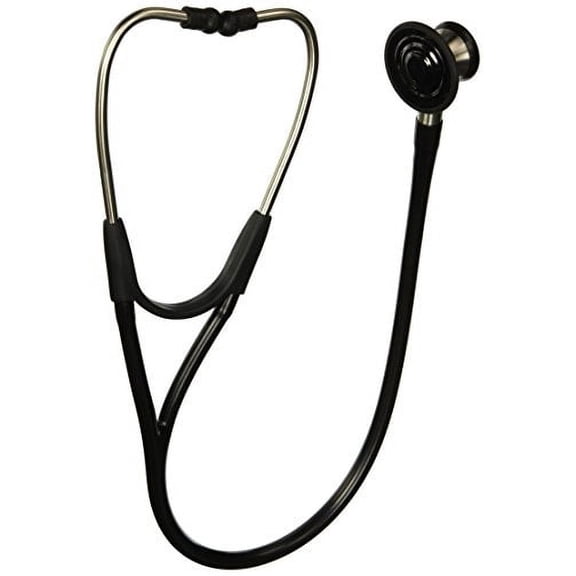 Welch Allyn 5079-125 Harvey Elite Stethoscope, 28", Black