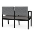 thumbnail image 5 of Chaise d'Attente de Réception en Acier Lenox 2 Places / Acier Noir / Gris / Gris, 5 of 5