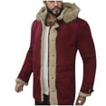 thumbnail image 1 of Puntoco Abrigo Informal De Lana Sintética De Moda Para Hombre, Abrigo Grueso De Manga Larga Sin Capucha, Chaqueta/Abrigo Informal, 1 of 5