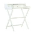thumbnail image 2 of Linon Cade Wood One Drawer Folding Desk in White, 2 of 17