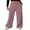 Brown, variant on DOKOTOO Womens Ribbed Knit Pants Casual Drawstring Waisted Wide Leg Sweatpants Comfy Loose Lounge Pants with Pockets