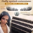thumbnail image 4 of SENLINK 2027 NEW Lash Extension Kit Thick Eyelash Extension Kit 10-18mm Fluff Volume Lash Clusters 200D Individual Eyelashes Kit with Lashes Bond, Lashes Remover, Lash Tweezers, DIY Lash Extension, 4 of 8