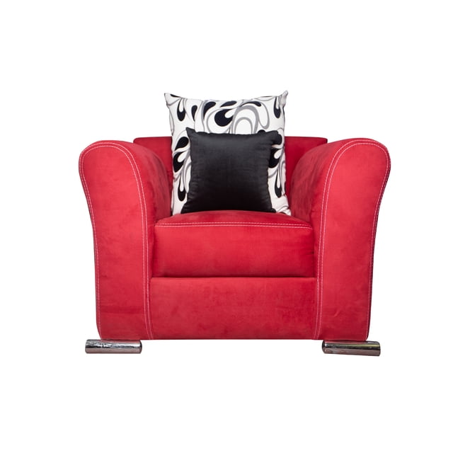 Sillon con cojines comodos moderno vanguardista vintage maya roja R21 R21 Muebles Maya Moderno Sillon