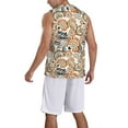 thumbnail image 2 of Sikiie Floral Paisley Basketball Jersey Reversible Men's Mesh Athletic Sports Shirts Training Practice S-4XLLarge, 2 of 6