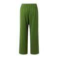 thumbnail image 4 of Women's Casual Pants Lightweight Relaxed Fit Trousers With Ties For Everyday Wear And Summer Outings, 4 of 8