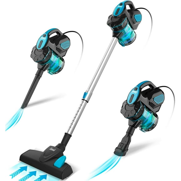 Vacuum Cleaner Corded Bagless Stick 18 KPA Powerful Suction, Multipurpose 3 in 1 Handheld Vac with 6m Power Cord Blue