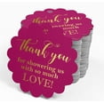 thumbnail image 4 of Inkdotpot Thank You Baby/ Bridal Shower Bottle Tag Real Gold Foil Favor Hang Tags Pack Of 50, 4 of 7