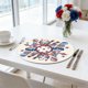 thumbnail image 4 of CaiYueKe Independence Day Placemats Set of 4, 14x14 inch Round Printed Non Slip Placemats, Patriotic Red White Blue Stars Table Mats, Washable Heat Resistant Kitchen Dining Decor, 4 of 8