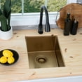 thumbnail image 2 of Stainless Steel 15 Inch Single Bowl Undermount Kitchen Sink, 2 of 2