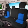 thumbnail image 2 of For Dodge Ram 1500 2009-2018 & Ram 1500 Classic 2019-2025 Quad Cab FH Group Neoprene Custom Fit Car Seat Cover - Blue Rear Seat, 2 of 5