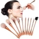 thumbnail image 4 of Cosmetic Brush, Nylon Hair Rose Gold 10Pcs Makeup Brushes, For Home Nail Salon, 4 of 8