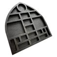 thumbnail image 4 of Estante para baratijas en miniatura, soporte para objetos coleccionables, portátil, bandeja para exhibir joyas Rock Negro, 4 of 9