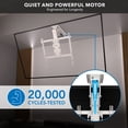thumbnail image 5 of Mount-It! Motorized Ceiling TV Mount – Silent Electric Flip Down TV Mount for 50’’-90’’ Screens, Retractable Drop Down Design, RF Remote, VESA Compatible, 88 lbs Capacity, White, 5 of 16