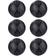 thumbnail image 1 of 6 clips y bridas para cables para TV, computadora y computadora portátil: kit de administración de cables negro para optimizar los cables de la oficina y el hogar, 1 of 5