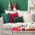 thumbnail image 4 of Fundas de almohada decorativas MIULEE, 2 unidades, 41 x 41 cm, terciopelo rojo, 4 of 6