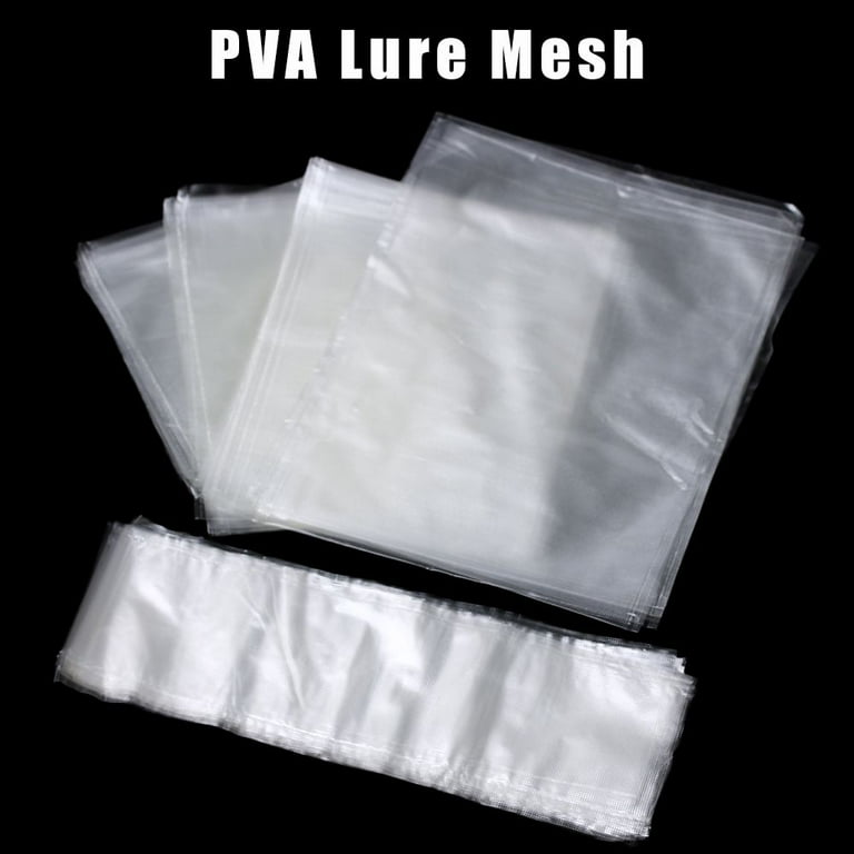 High Quality Plastic Portable Tackle Accessories PVA Lure Mesh Carp Coarse  Fishing Water Soluble Sack Fishing lure Bag 10 X 15CM 