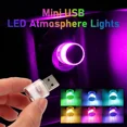 thumbnail image 4 of Mini luz LED para coche con enchufe USB, luces de ambiente, lámpara decorativa para coche, iluminación de emergencia, alimentación móvil para PC, luz nocturna interior para coche, 4 of 5