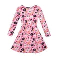 thumbnail image 3 of Girls Dress Halloween Skull Print Costume Dress 4, 3 of 7