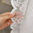 thumbnail image 4 of soumake Contemporary White Household Sheer Kitchen Lace Curtain, 5.12 x 7.87 in, 4 of 7