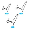 thumbnail image 3 of Uxcell 6Pack 4 5 6 Inch Plate Stands for Display Iron Folding Easel Plate Holders, Black, 3 of 5