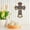 Multicolor, variant on Easter Wooden Cross Hanging Ornament, 8.9x6.3 Exquisite Crucifix Carved Religious Wall Decor for Front Door & Wall, Easter Decorations
