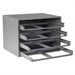 Glide Rack - Durham 303-95 Gray Cold Rolled Steel Easy Glide Slide Rack for 4 Large Compartment Box, 20