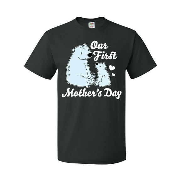 Inktastic Our First Mothers Day with Polar Bears T-Shirt