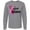 AC-Heather Grey, variant on Inktastic Breast Cancer Awareness I Support My Daughter Pink Ribbon Long Sleeve T-Shirt