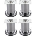 thumbnail image 1 of Patas de muebles YONGSHENG de Acero inoxidable 8 cm color Plata 4 Uds, 1 of 4