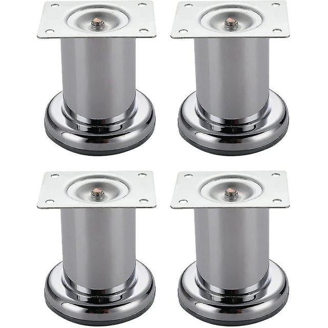 Patas de muebles YONGSHENG de Acero inoxidable 8 cm color Plata 4 Uds
