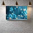 thumbnail image 5 of Blue Themed Backdrop Banner Decorative Party Supplies with Balloon Arch Paper Flowers and Table Decors for Photo Booth Birthday Party Celebrations Event Decorations, 5 of 7