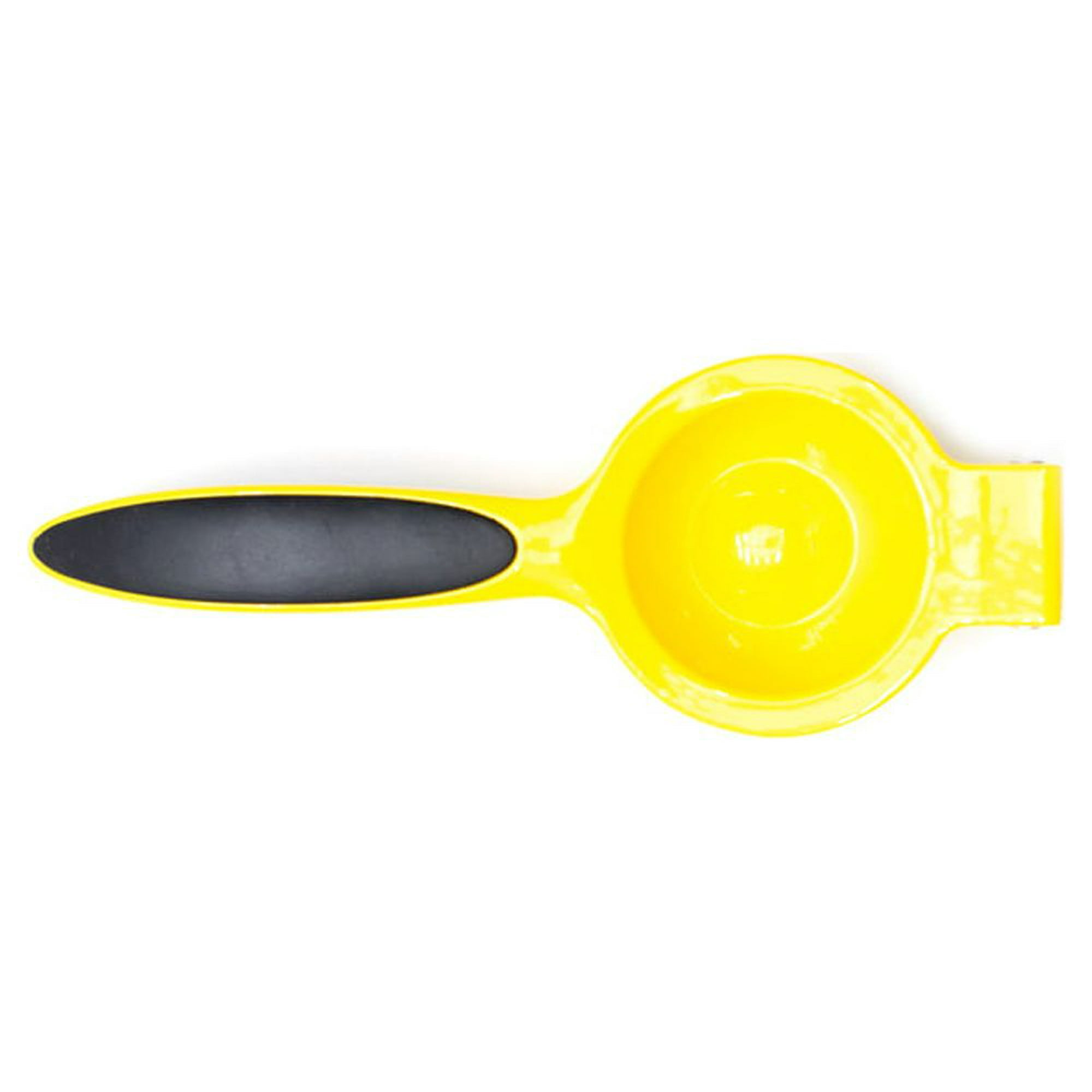 Mainstays Yellow Manual Lemon Juicer and Squeezer, Heavy-Duty Die-Cast Aluminum, Comfort-Grip Handles
