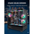 thumbnail image 5 of Evounic Prebuilt Liquid Cooled Gaming PC - Ryzen 7 5800X,RTX4060 8GB VR Ready,16GB RAM,1TB Nvme SSD ARGB 9Fan Wifi 6 Bluetooth 5.4 Win11, 5 of 9