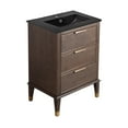 thumbnail image 4 of Swiss Madison SM-BV390MB Hugo 24" Free Standing Single Basin Vanity Set - Brown Oak /, 4 of 6