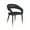 Black, variant on Meridian Furniture Destiny Off White Cream Vegan Leather Dining Chair