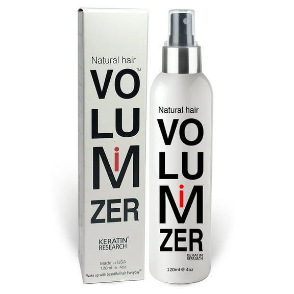 KERATIN RESEARCH Fine Hair Instant Natural Hair Volumizing Spray   Hair Thickener for Fine Hair- Thicker Hair in 30 Seconds Naturally - Experts Recommended Hair