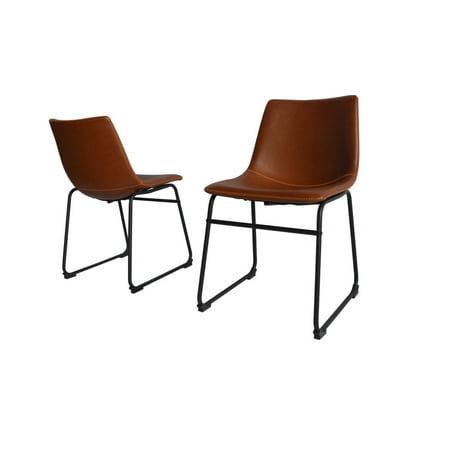 Leather Side Chair Set - Best Quality Furniture (Set of 2) Faux Leather Side Chair Multiple Color