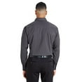 thumbnail image 2 of Devon & Jones DG535 Men's CrownLux Performance Tonal Mini Check Woven Dress Shirt-Carbon-S, 2 of 3