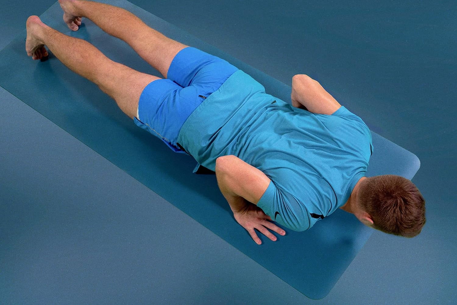 Rockleopard Eco Grip Anti-Slip Hot Yoga Mat, 6ft x 2.2ft x 5mm, Blue